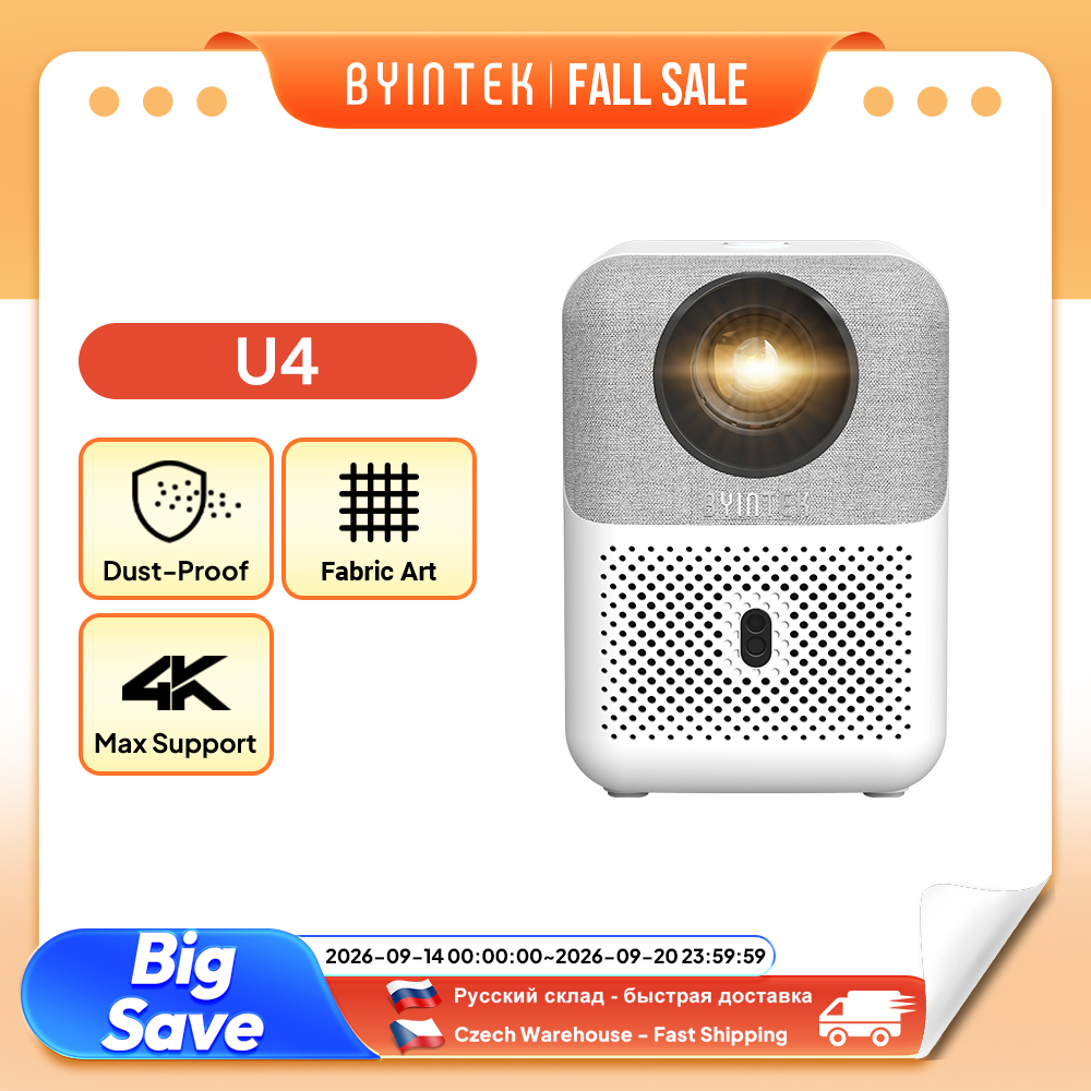Home Cinema Compact - Mini projecteur BYINTEK Full HD U4