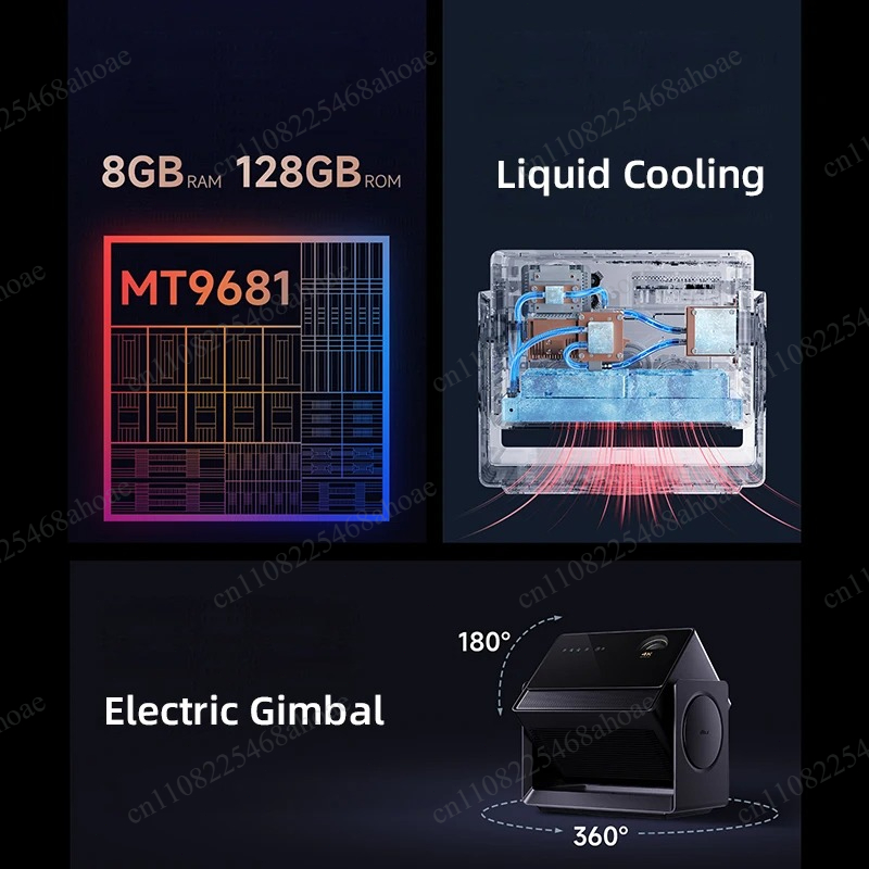Home Cinema Laser Projector - Projecteur laser tricolore S7 Ultra Max,